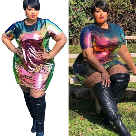 Dresses & Skirts - Plus size shimmer dress